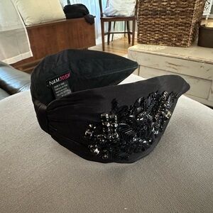 Black NamJosh Beaded Headband